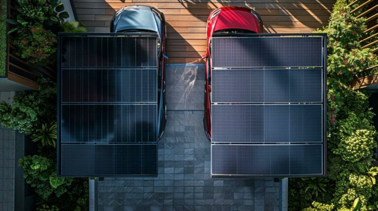 Carport solaire pour deux voitures : combien ça coûte ?
