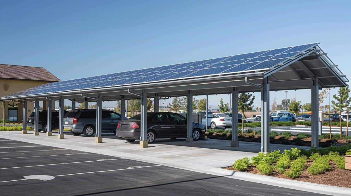 Des carports solaires pour les entreprises : une solution éco-responsable