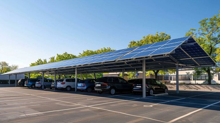 Le carport solaire pour recharger les véhicules électriques