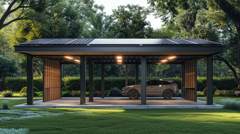 Optimisez votre espace extérieur avec un carport solaire de stockage