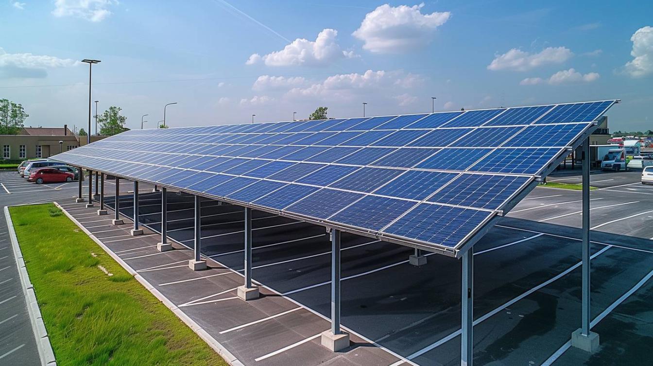 Carports solaires : stockage d’énergie